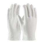 100% Cotton Dress Glove - Open Cuff, White, L