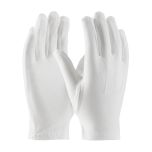 100% Stretch Nylon Dress Glove with Raised Stitching on Back - Open Cuff, White, LADIES 130-600WL
