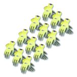 G-Tek KEV Cut-Resistant Seamless-Knit Gloves, Medium (Size 8), Yellow/Gray, 12 Pairs