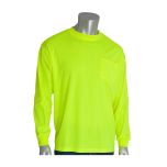 Non-ANSI Long Sleeve T-Shirt, Hi-Vis Yellow, 5XL 310-1100-LY/5X