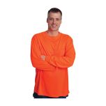 Non-ANSI Long Sleeve T-Shirt, Hi-Vis Orange, 2XL 310-1100-OR/2X