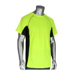 Non-ANSI Short Sleeve T-Shirt with 50+ UPF Sun Protection, Insect Repellent Treatment and Black Trim, Hi-Vis Yellow, 2XL 310-950B-LY/2X