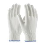 Light Weight Seamless Knit Stretch Polyester Clean Environment Glove - Silicone-Free, White