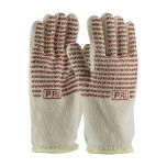 Double-Layered Cotton Seamless Knit Hot Mill Glove with Double-Sided EverGrip™ Nitrile Coating - 32 oz, Natural