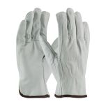 Economy Grade Top Grain Cowhide Leather Drivers Glove - Straight Thumb, Natural, S