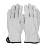 Industry Grade Top Grain Goatskin Leather Drivers Glove - Keystone Thumb, Natural, L