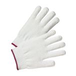 Light Weight Seamless Knit Nylon Glove - White, White, LADIES 713SNL