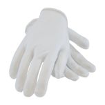 40 Denier Tricot Inspection Glove with Rolled Hem Cuff - Ladies', White, L