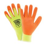 Hi-Vis Seamless Knit HPPE Blended Glove with Nitrile Coated Foam Grip on Palm & Fingers, Hi-Vis Yellow, 2XL