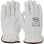 AR Top Grain Cowhide Leather Drivers Glove with Para-Aramid Lining - Keystone Thumb, Natural, 2XL