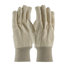 Economy Grade Cotton/Polyester Canvas Single Palm Glove - Knit Wrist 710K