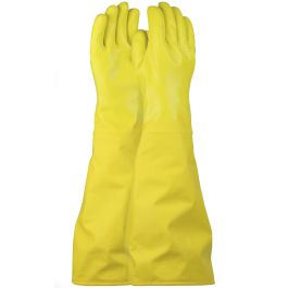 Cold Handling Polyurethane Glove with Thermal Cotton Lining - 21", Yellow, L 10255L