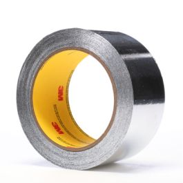 3M™ Aluminum Foil Tape 431, Silver, 50 mm x 55 m, 3.1 mil, 24 Roll/Case
