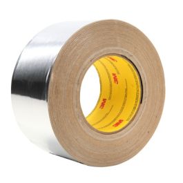 3M™ Aluminum Foil Tape 439, Silver, 12 in x 60 yd, 3.1 mil, 1 Roll/Case