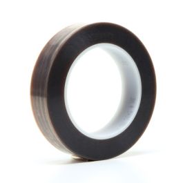 3M™ PTFE Film Tape 5491, Brown, 1 in x 36 yd, 6.7 mil, 9 Roll/Case