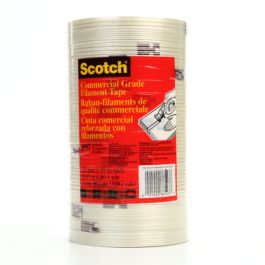 Scotch® Filament Tape 897, Clear, 12 mm x 55 m, 5 mil, 72 Roll/Case