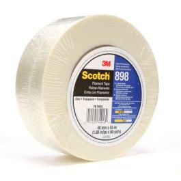 Scotch® Filament Tape 898, Clear, 48 mm x 55 m, 6.6 mil, 24 Roll/Case, Individually Wrapped Conveniently Packaged