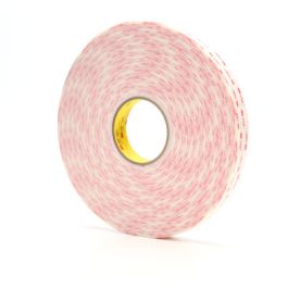 3M™ VHB™ Tape 4932, White, 1 in x 72 yd, 25 mil, 9 rolls per case