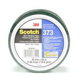 Scotch® Box Sealing Tape 373, Green, 48 mm x 50 m, 36/Case, Individually Wrapped Conveniently Packaged