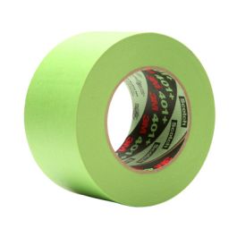 3M™ High Performance Green Masking Tape 401+, 72 mm x 55 m, 6.7 mil, 8 Roll/Case