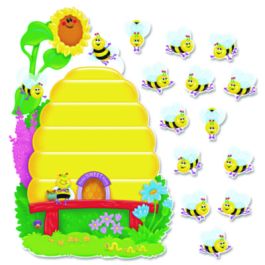 Busy Bees Job Chart Plus Bulletin Board Set, Busy Bees, 18.25" x 17.5", Assorted Colors, 37/Pack