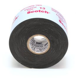 Scotch® Electrical Semi-Conducting Tape 13, 1-1/2 in x 15 ft, Printed, Black, 1 roll/carton, 45 rolls/Case