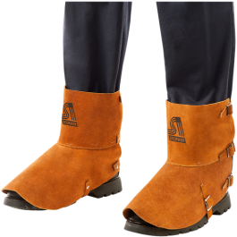 Side Split Cowhide Shoe Spats