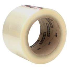 Scotch® Box Sealing Tape 371, Clear, 48 mm x 1828 m, 4/Case
