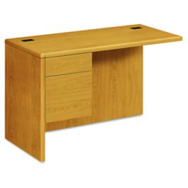 10700 "L" Workstation Return, Left 3/4 Pedestal, 48w x 24d x 29.5h, Harvest