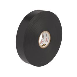 Scotch® Linerless Rubber Splicing Tape 130C, 1 in x 10 ft, Black, 1 roll/carton, 24 rolls/Case