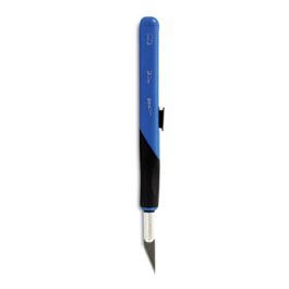 Retract-A-Blade Knife, #11 Blade, 5.25" Plastic Handle, Blue/Black
