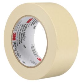 3M™ General Purpose Masking Tape 203, Beige, 48 mm x 55 m, 4.7 mil, 24 Roll/Case