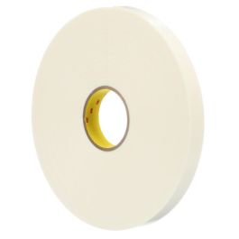 3M™ Double Coated Polyethylene Foam Tape 4466W, White, 54 in x 36 Yds, 62 mil, 1 Roll/Case