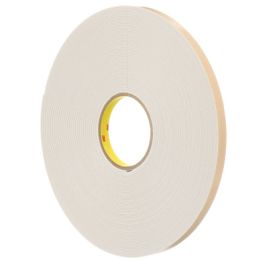3M™ Double Coated Polyethylene Foam Tape 4496W, White, 54 in x 36 yd, 62 mil, 1 Roll/Case
