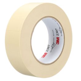 3M™ Masking Tape 2307, Tan, 36 mm x 55 m, 5.2 mil, 24 Roll/Case