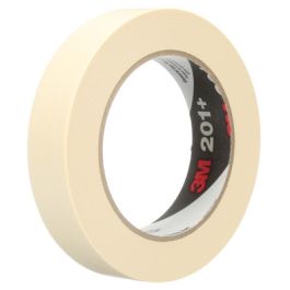 3M™ General Use Masking Tape 201+, Tan, 24 mm x 55 m, 4.4 mil, 36 Roll/Case, Individually Wrapped Conveniently Packaged