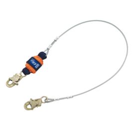 3M™ DBI-SALA® EZ-Stop™ Leading Edge Cable Shock-Absorbing Lanyard 1246066, Orange, 6 ft