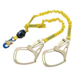 3M™ DBI-Sala® EZ-Stop™ Shock Absorbing Lanyard 1246351, Twin legs, Saflok™ Tower Hooks, 6ft (1.8m)