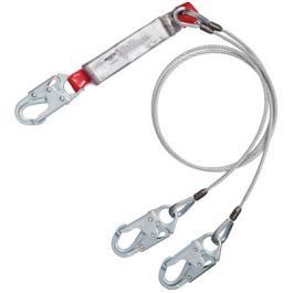 3M™ Protecta® 100% Tie-Off Cable Shock-Absorbing Lanyard 1340451, 6 ft