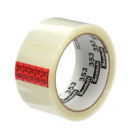 Scotch® Box Sealing Tape 353, Clear, 48 mm x 50 m, 36/Case
