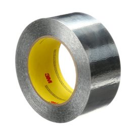 3M™ Aluminum Foil Tape 425, Silver, 3 1/2 in x 60 yd, 4.6 mil, 12 Roll/Case