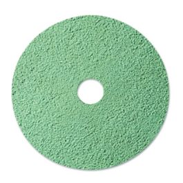 Ultra High-Speed Floor Burnishing Pads 3100, 20" Diameter, Aqua, 5/Carton