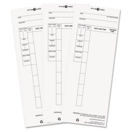 Time Clock Cards for Pyramid Technologies 4000, One Side, 3.5 x 8.5, 100/Pack