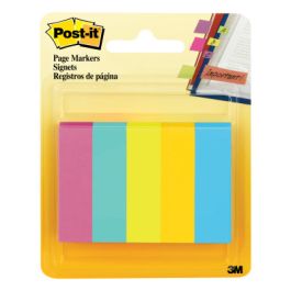 Post-it® Page Markers, 670-5AF2, 1/2 in X 1-3/4 in (12,7 mm x 44.4 mm), Assorted Bright Colors