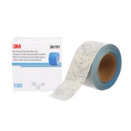 3M™ Hookit™ Blue Abrasive Sheet Roll Multi-hole, 36191, 180, 2.75 in x 13 y, 4 cartons per case