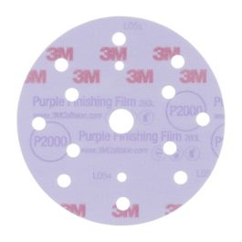 3M™ Hookit™ Finishing Film Abrasive Disc 260L, 51304, 6 in, Dust Free, P2000, 50 discs per carton, 4 cartons per case