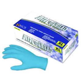 Disposable Nitrile Gloves, Large, 4 mil, Powder-Free, 100/Box