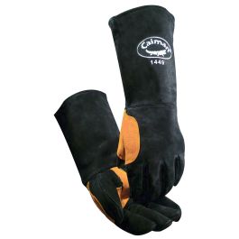 18" Cow Split Aluminized Stick Welding Gloves, Black, L 1449