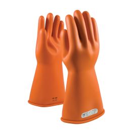 Class 1 Rubber Insulating Glove with Straight Cuff - 14", Orange, 10 147-1-14/10