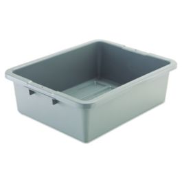 Bus/Utility Box, 7.13 gal, 21.5" x 17.13" x 7", Gray